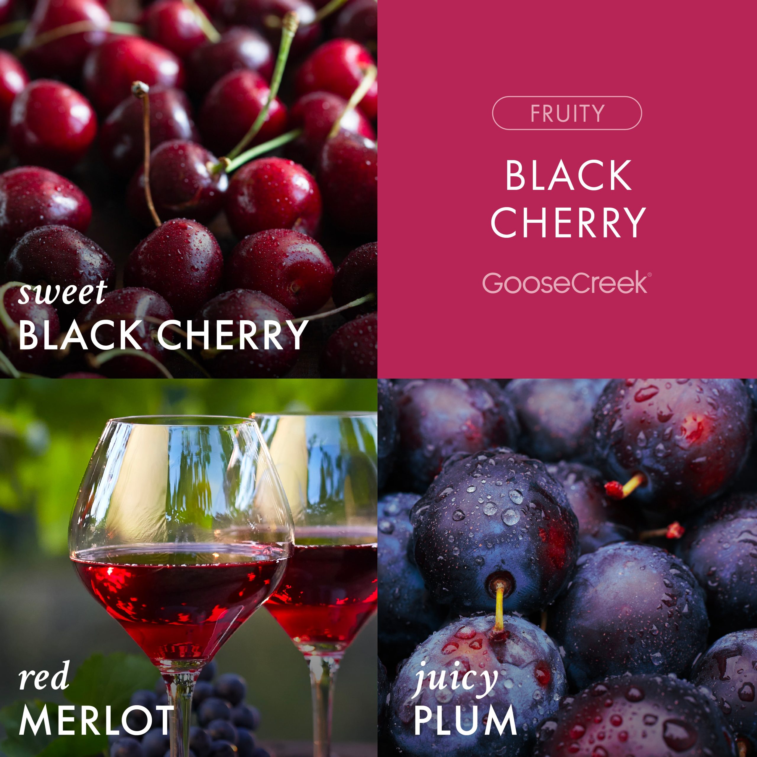 Black Cherry 3-Wick Candle - Image 2