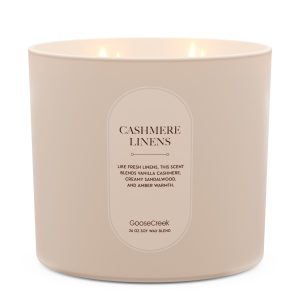 Cashmere Linens High Intensity 4-Wick 26oz Candle