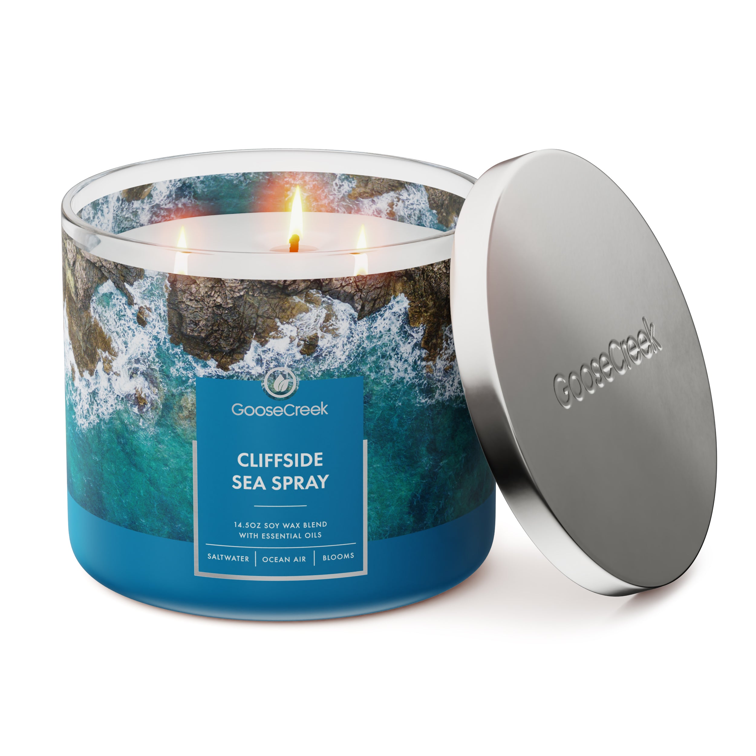 Cliffside Sea Spray 3-Wick Candle - Image 3