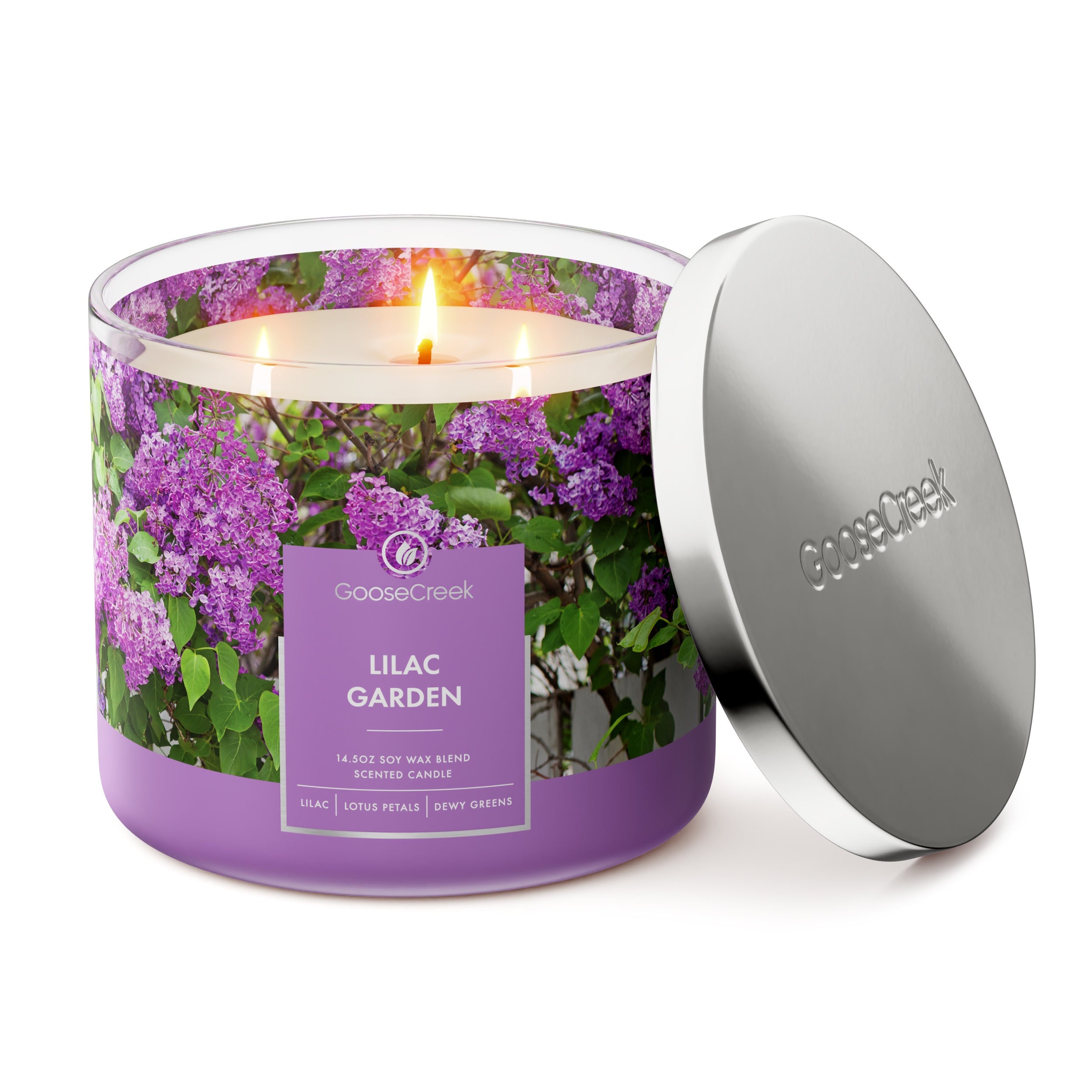 Lilac Garden 3-Wick Candle - Image 3