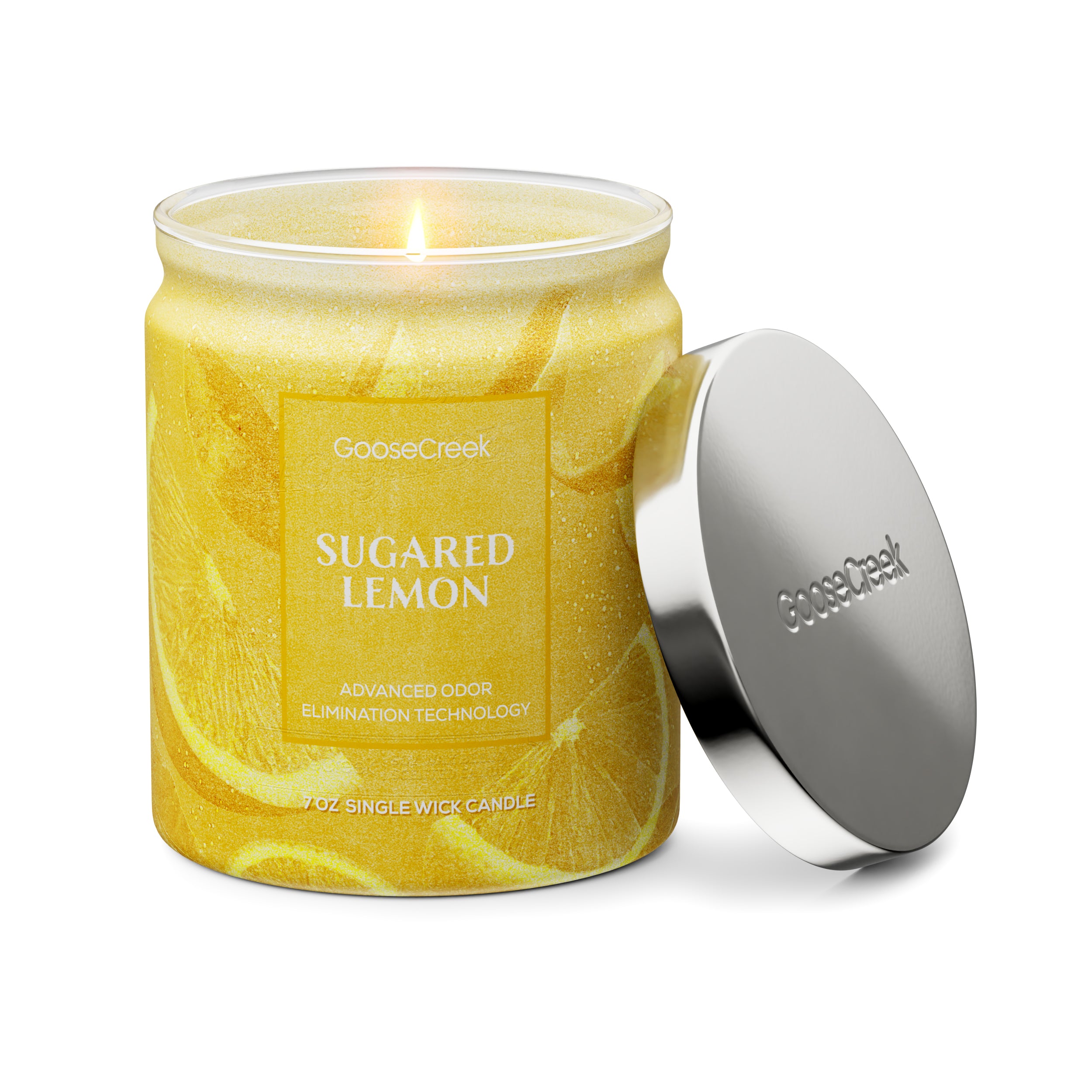 Sugared Lemon Odor Eliminating 7oz Single Wick Candle - Image 3