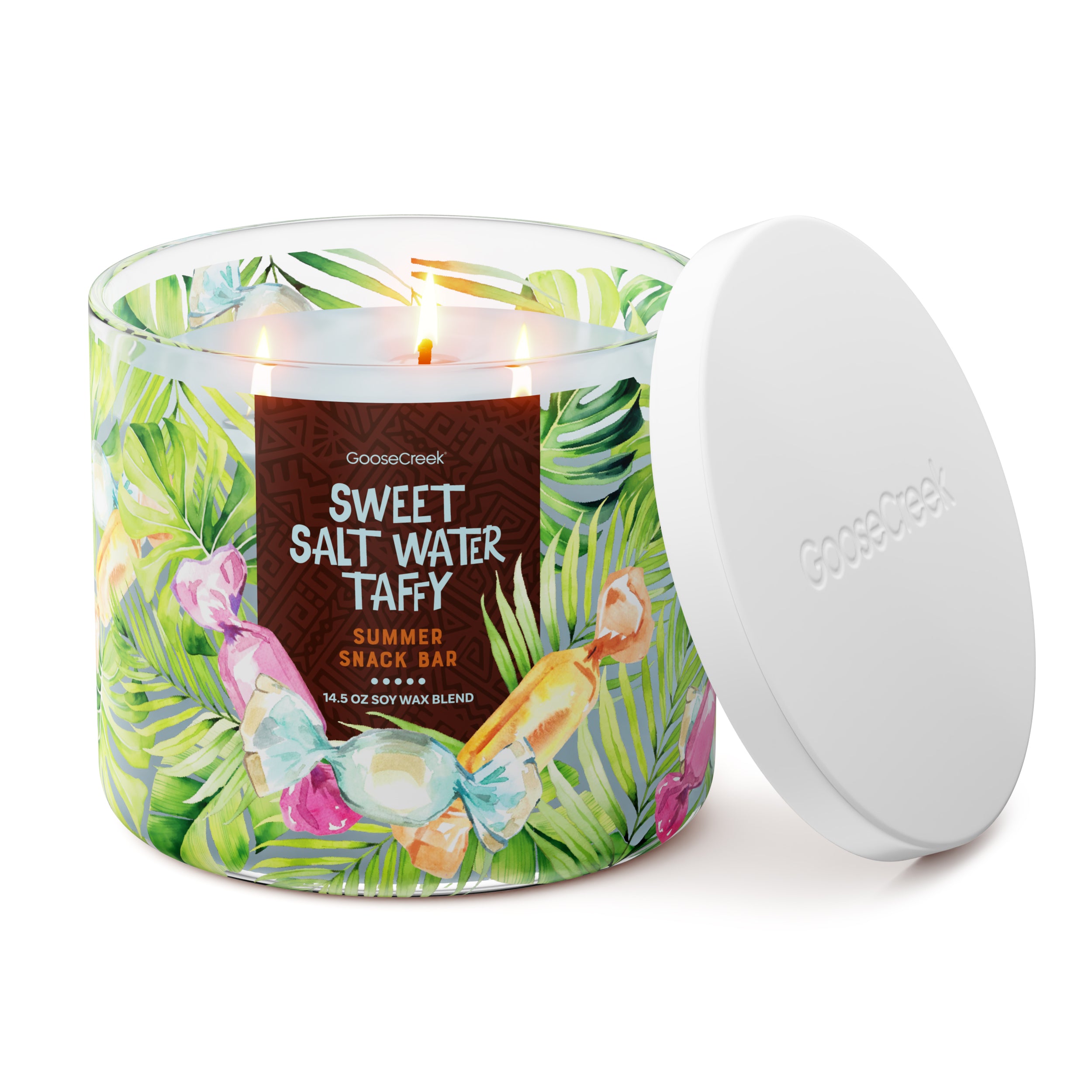 Sweet Salt Water Taffy 3-Wick Candle - Image 3
