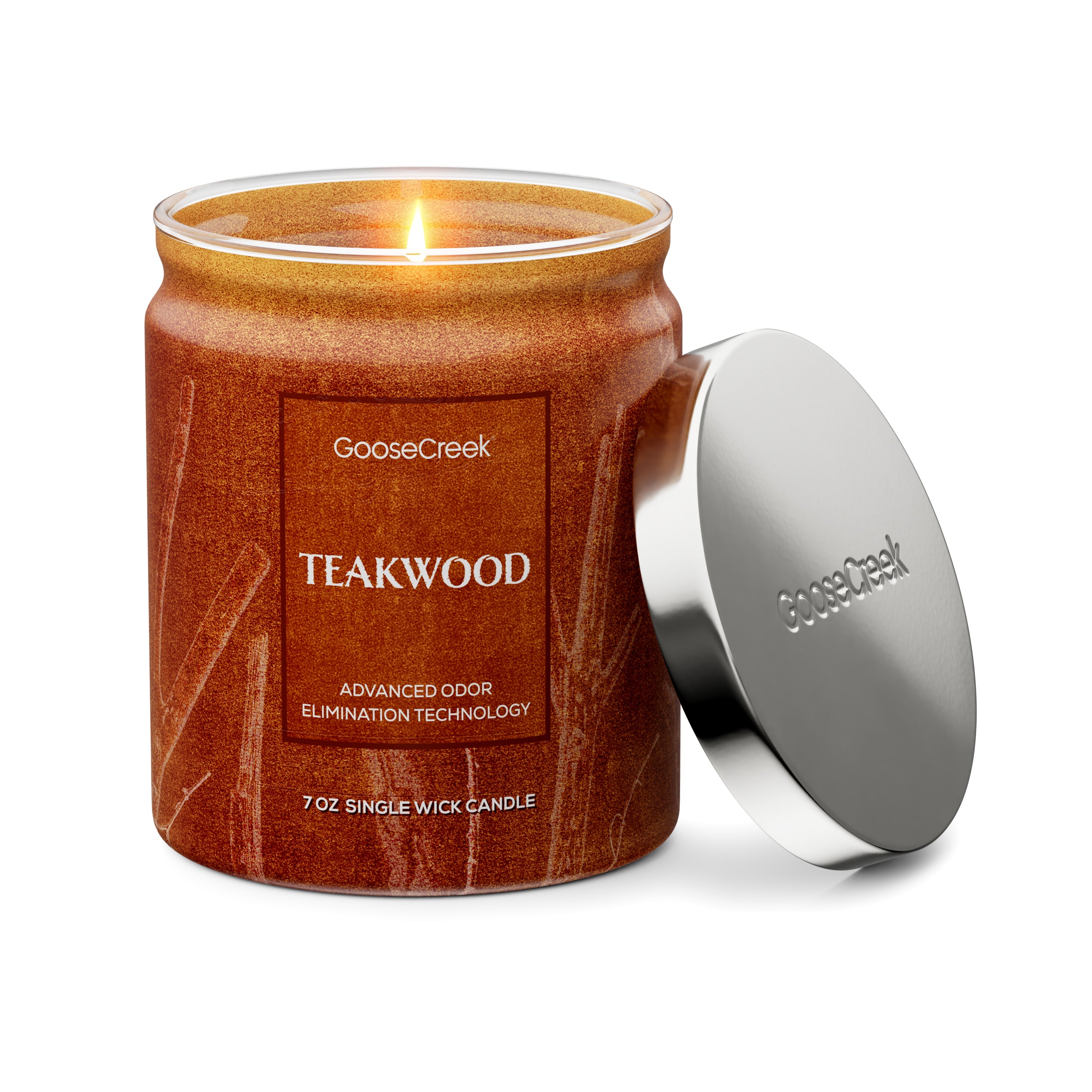 Teakwood Odor Eliminating 7oz Single Wick Candle - Image 3