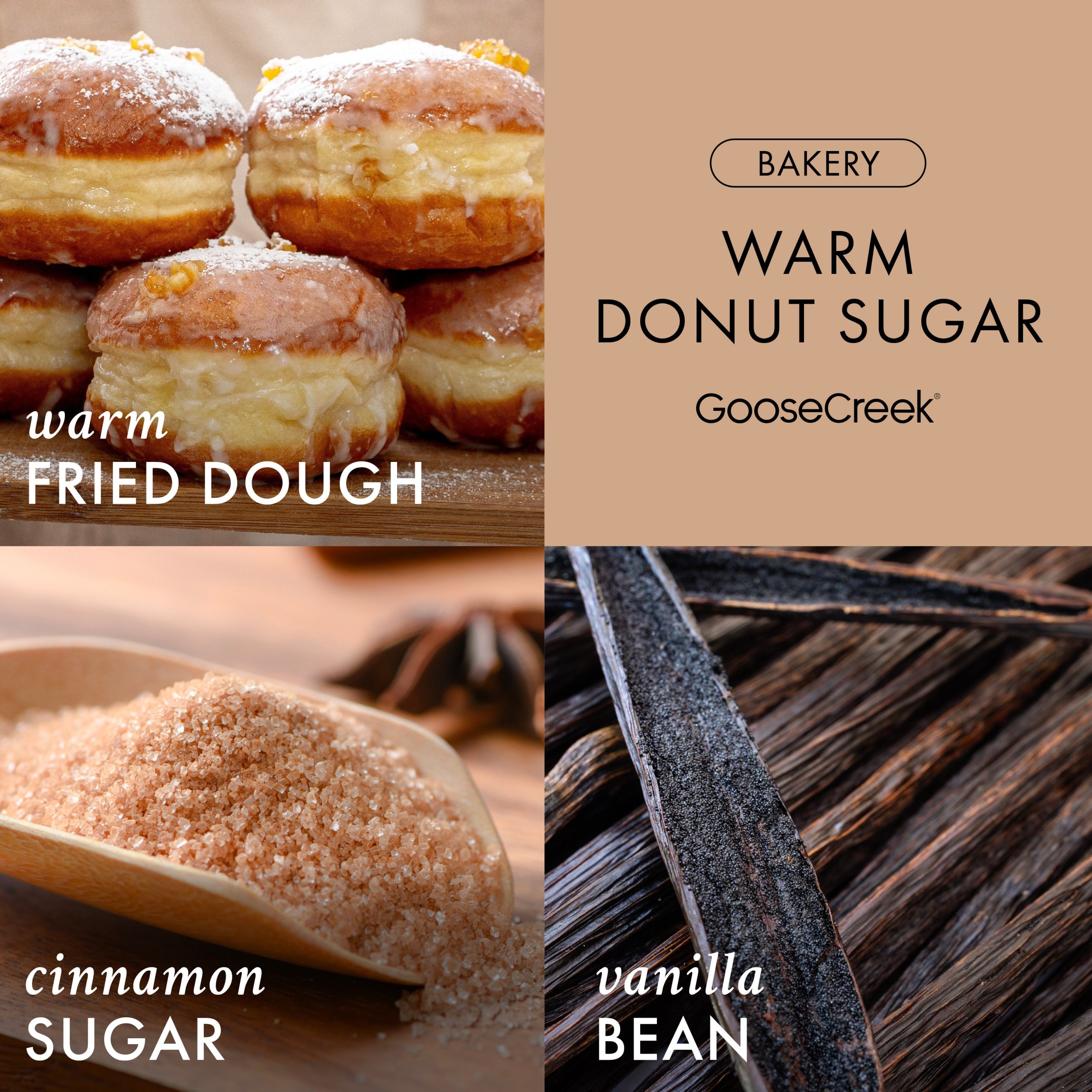 Warm Donut Sugar 3-Wick Candle - Image 2