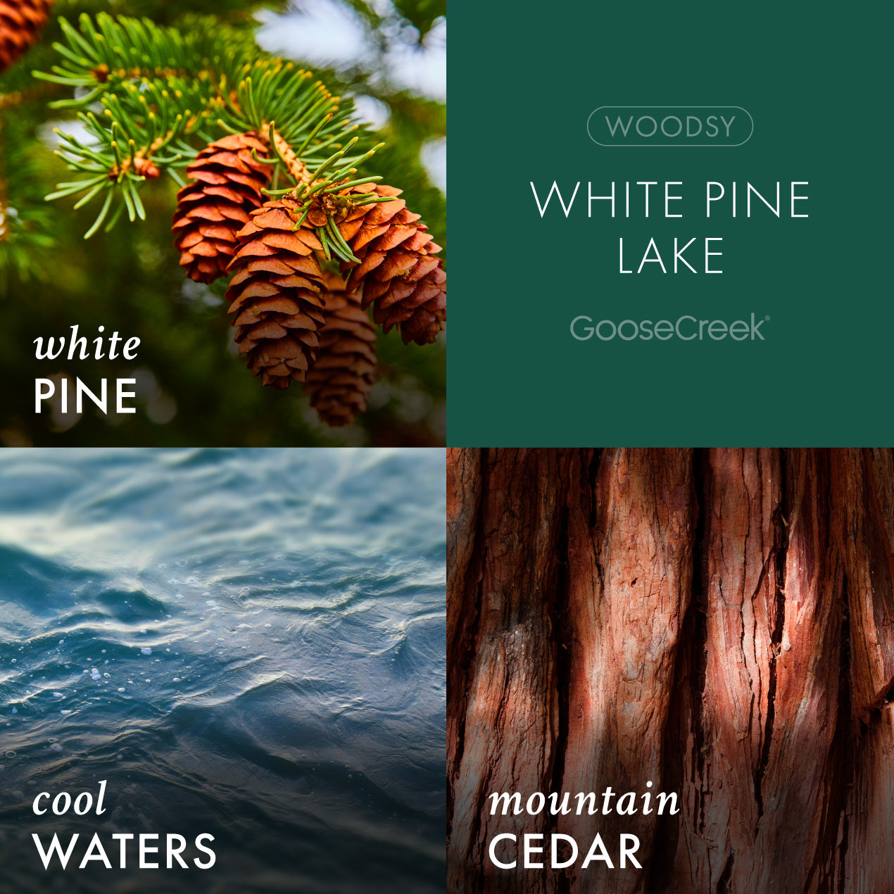 White Pine Lake Large 3-Wick Candle - Image 2
